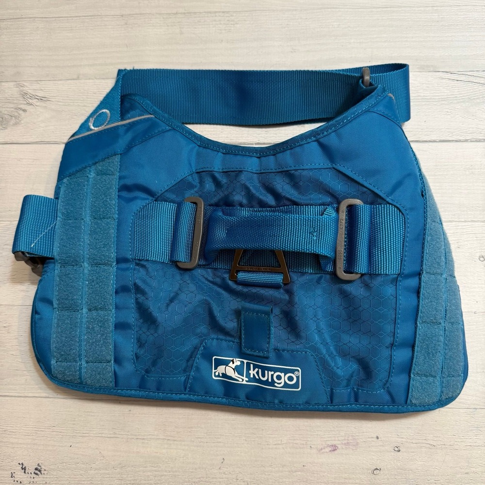 Kurgo RSG Townie Harness Blue and Charcoal‎ Grey size large